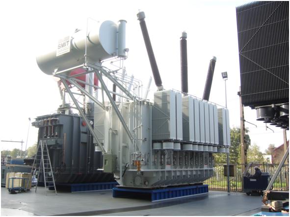 SMIT's high-power transformer with Eurocooler's radiators - 01